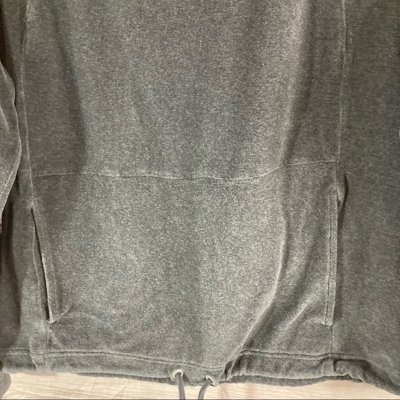 Athleta Grey Velour Cowl Tunnel Neck Pullover - Picture 6 of 12